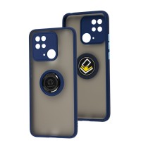 Чохол для Xiaomi Redmi 10C LikGus Edging Ring синій