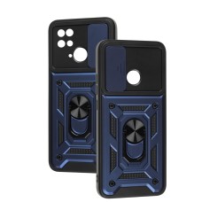 Чохол для Xiaomi Redmi 10C Serge Ring Armor ударостійкий синій