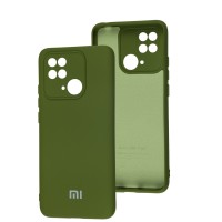 Чехол для Xiaomi Redmi 10C Silicone Full camera зеленый / army green