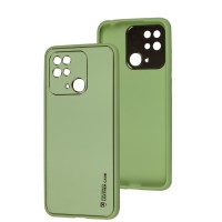 Чохол для Xiaomi Redmi 10C Leather Xshield pistachio