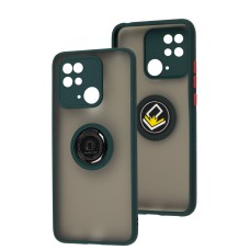 Чохол для Xiaomi Redmi 10C LikGus Edging Ring оливковий