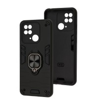 Чохол для Xiaomi Redmi 10C Military Armor Ring black
