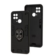 Чохол для Xiaomi Redmi 10C Military Armor Ring black