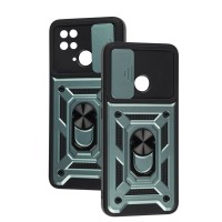 Чохол для Xiaomi Redmi 10C Serge Ring Armor ударостійкий зелений