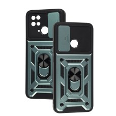 Чохол для Xiaomi Redmi 10C Serge Ring Armor ударостійкий зелений