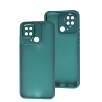 Чохол для Xiaomi Redmi 10C Luxury Metal Lens зелений