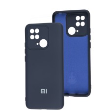 Чохол для Xiaomi Redmi 10C Silicone Full camera синій / midnight blue