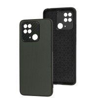Чохол для Xiaomi Redmi 10C Graphite carbon forest green