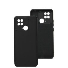 Чохол для Xiaomi Redmi 10C Lime silicon no logo black