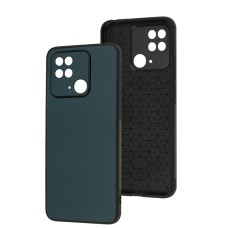Чохол для Xiaomi Redmi 10C Classic leather case forest green