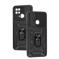 Чохол для Xiaomi Redmi 10C Serge Ring Armor ударостійкий чорний