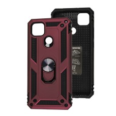 Чохол для Xiaomi Redmi 9C / 10A Serge Ring ударостійкий бордовий