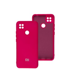 Чохол для Xiaomi Redmi 9C/10A Silicone Full camera яскраво-рожевий