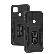 Чохол для Xiaomi Redmi 9C/10A Camshield Army Ring чорний