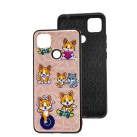 Чохол для Xiaomi Redmi 9C/10A Wave Majesty playful corgi/light pink