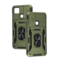 Чехол для Xiaomi Redmi 9C / 10A Camshield Army Ring оливковый / army green