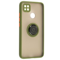 Чохол для Xiaomi Redmi 9C/10A LikGus Edging Ring хакі