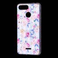 Чохол для Xiaomi Redmi 6 Flowers Confetti "рожеві троянди"