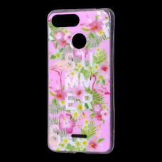Чохол для Xiaomi Redmi 6 Flowers Confetti "рожеві квіти"