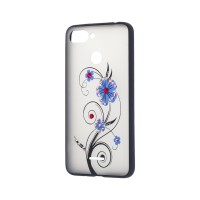 Чохол для Xiaomi Redmi 6 "квіти стрази 10"