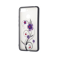 Чохол для Xiaomi Redmi 6 "квіти стрази 2"
