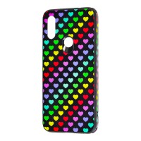 Чохол для Xiaomi Redmi 7 glass print "серця"