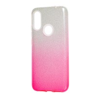 Чохол для Xiaomi Redmi 7 Shining Glitter сріблясто-рожевий