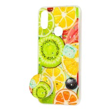 Чохол для Xiaomi Redmi 7 силікон + popsocket "цитрус"