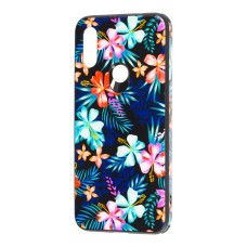 Чохол для Xiaomi Redmi 7 glass print "квіти"