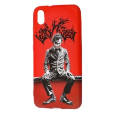 Чохол для Xiaomi Redmi 7A Акварель малюнок "Joker" червоний