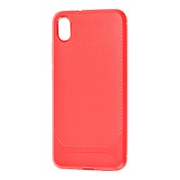 Чохол для Xiaomi Redmi 7A Carbon line червоний