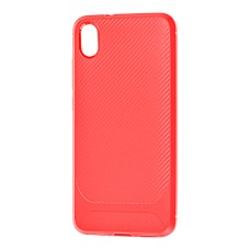 Чохол для Xiaomi Redmi 7A Carbon line червоний