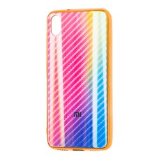 Чохол для Xiaomi Redmi 7A Carbon Gradient Hologram рожевий