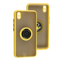 Чохол для Xiaomi Redmi 7A LikGus Edging Ring жовтий