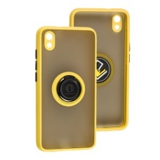 Чохол для Xiaomi Redmi 7A LikGus Edging Ring жовтий