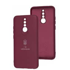 Чохол для Xiaomi Redmi 8 Full Premium Тризуб бордовий / marsala