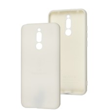 Чохол для Xiaomi Redmi 8 Silicone Full Тризуб білий