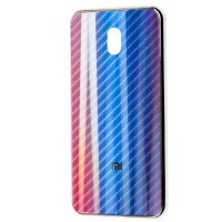 Чохол для Xiaomi Redmi 8A Carbon Gradient Hologram синій