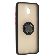 Чохол для Xiaomi Redmi 8A LikGus Edging Ring чорний/червоний