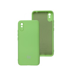 Чохол для Xiaomi Redmi 9A Silicone Full camera салатовий