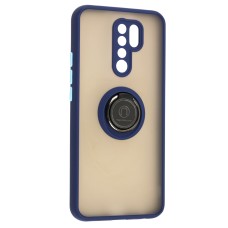Чохол для Xiaomi Redmi 9 LikGus Edging Ring синій