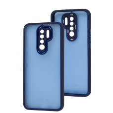 Чохол для Xiaomi Redmi 9 Luxury Metal Lens синій