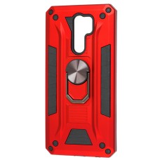 Чохол для Xiaomi Redmi 9 Robot Ring червоний