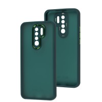 Чохол для Xiaomi Redmi 9 Luxury Metal Lens зелений