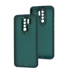 Чохол для Xiaomi Redmi 9 Luxury Metal Lens зелений