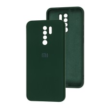 Чохол для Xiaomi Redmi 9 Square camera full зелений / dark green