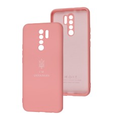 Чохол для Xiaomi Redmi 9 Silicone Full Тризуб розовий / light pink