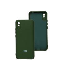 Чохол для Xiaomi Redmi 9A Silicone Full camera зелений / dark green