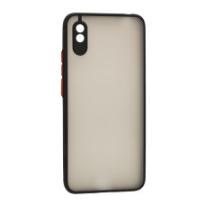 Чохол для Xiaomi Redmi 9A LikGus Totu camera protect чорний/червоний