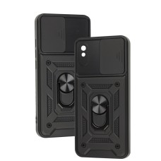Чохол для Xiaomi Redmi 9A Serge Ring Armor ударостійкий чорний